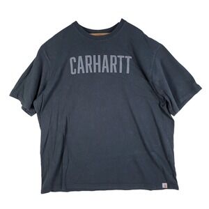 Carhartt T-Shirt Men's Sz 3XL Black Big Logo Spell Out Short Sleeve Original Fit